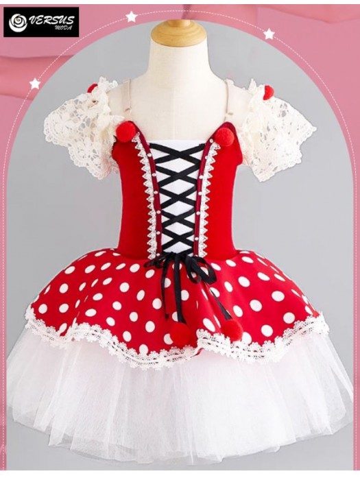 Vestito Tutù Saggio Danza Degas Bambina Walzer Alice Ballet Tutu Dress DEGAS31